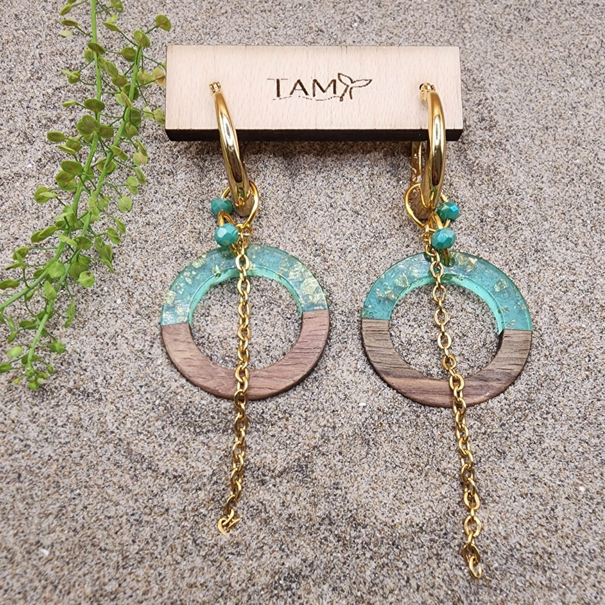 Pendientes Reflejo Azul